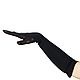 Size 7.5.Demi-season long gloves made of natural black leather and tights. Vintage gloves. Butichok from N.. My Livemaster. Фото №4
