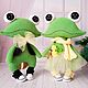 Frogs. A couple of lovers quack, Tilda Toys, Suvorov,  Фото №1