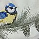Косметичка "Синичка". Косметички. Мастер Вышивки Ирина Измайлова. Интернет-магазин Ярмарка Мастеров.  Фото №2