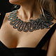 The necklace 'Bongani' Vologda lace, Necklace, Severodvinsk,  Фото №1