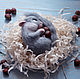 Заказать Sleeping squirrel (felted toy). Sinitsa-masteritsa. Ярмарка Мастеров. . Felted Toy Фото №3