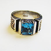 Украшения handmade. Livemaster - original item Silver ring with blue Topaz. Handmade.
