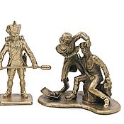 Подарки к праздникам handmade. Livemaster - original item Soldiers figurines, hussars, brass, 7-8 cm. Handmade.