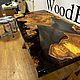 Стол из эпоксидной смолы и капового карагача 130х65. Столы. WoodBroker. Ярмарка Мастеров.  Фото №6