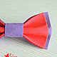 Бабочка галстук сиренево-коралловая, Галстуки, Оренбург,  Фото №1
