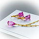 Topacio rosa en oro-Spanish Shein (sheinside, Jewelry Sets, Moscow,  Фото №1