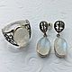 earrings: ' Tonia' - moonstone, silver. Earrings. masterskai. My Livemaster. Фото №5