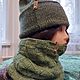Шапка вязанная Бини удлинённая. Шапки. Алёнушкины вязаные сказки. Ярмарка Мастеров.  Фото №4
