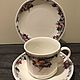 Винтаж: ЧАЙНЫЙ НАБОР. ЧАШКА + 2 БЛЮДЦА. ROYAL DOULTON. Серия - AUTUMNS GLORY, Сервизы винтажные, Лондон,  Фото №1