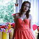 Summer sundress coral, Dresses, Moscow,  Фото №1