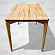 Стол обеденный из массива дерева SOLUNA. Столы. Мебельный бутик (Wofurniture). Ярмарка Мастеров.  Фото №7