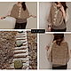 Knitted ponchos for women 'Sand and grass' beige. Ponchos. CUTE-KNIT by Nata Onipchenko. My Livemaster. Фото №4