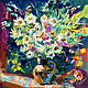 Картина Букет с ромашками маслом живопись цветы, Картины, Санкт-Петербург,  Фото №1
