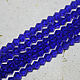 Biconuses 3 mm 60 pcs on a thread Cobalt blue. Beads1. agraf. Online shopping on My Livemaster.  Фото №2