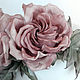 Ободок с розами "Dusty Rose" из шелка. Роза из шелка. Цветы. Оксана Чистова (Flower Festival). Ярмарка Мастеров.  Фото №6