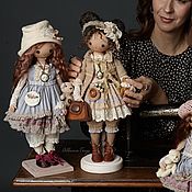 Textile dolls.Boho style.In explanation