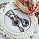 Серьги с друзой агата асимметрия. Серьги классические. Elena Moonlight Jewelry. Ярмарка Мастеров.  Фото №9