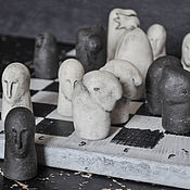 Активный отдых и развлечения handmade. Livemaster - original item Chess black and white. Handmade.