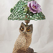 Для дома и интерьера handmade. Livemaster - original item Table lamp Owl Yoke. Handmade.
