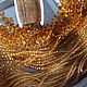 Рондели 4 мм оттенок Цитрин (светло янтарные). Бусины. SilverBranch_Shop. Ярмарка Мастеров.  Фото №4