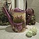 Watering can decoupage 'Provencal herbs-2', Heads, St. Petersburg,  Фото №1