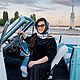 Двусторонняя косынка из экокожи и вискозы с принтом Губки-Журна. Платки. SEANNA аксессуары (АННА СЕРДЮКОВА). Ярмарка Мастеров.  Фото №5