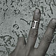 Серебряное геометричное кольцо Corselet, Кольца, Алматы,  Фото №1
