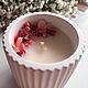 Свеча ручной работы с сухоцветами. Свечи. GRMV Candles. Ярмарка Мастеров.  Фото №5