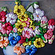 Order Ribbon embroidery Pansies. lentochnyj-raj. Livemaster. . Pictures Фото №3