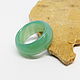 Green agate ring, chalcedony 18.5 R-R. Rings. Selberiya shop. My Livemaster. Фото №4