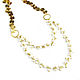 Collar de perlas, collar de oro, delicado collar de perlas. Necklace. Irina Moro. Ярмарка Мастеров.  Фото №5