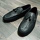 Moccasins made of genuine Python leather and calfskin, in stock!, Moccasins, St. Petersburg,  Фото №1