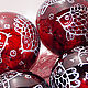 Красные шары с рыбками. Елочные игрушки. Stainedglassday (STAINEDGLASSDAY). Ярмарка Мастеров.  Фото №4