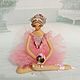 Peach-colored Ballerina Doll. Dolls. Svetlana Bednenko. My Livemaster. Фото №6