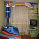 Set: curtains, a cover and pillows for the nursery, the Rainbow, Teething toys, Kirishi,  Фото №1