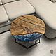 Заказать Круглый журнальный стол с морем. Akutrau Woodworking. Ярмарка Мастеров. . Столы Фото №3