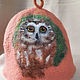 Order  a hat for a bath with an owl. shopofartstp. Livemaster. . Bath accessories Фото №3