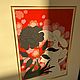 Заказать Винтаж: Эрте шелкография «Black rose», США, 1980-е. Lea. Ярмарка Мастеров. . Предметы интерьера винтажные Фото №3