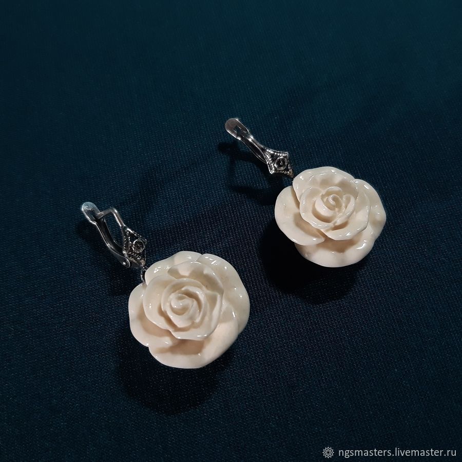 'Roses' earrings, Earrings, Ekaterinburg,  Фото №1