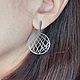 Заказать  Круглая сеточка. MYUBI Silver Jewelry. Ярмарка Мастеров. . Серьги классические Фото №3
