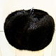 Ushanka mens fur muskrat. Color black. Hat with ear flaps. Mishan (mishan). My Livemaster. Фото №6