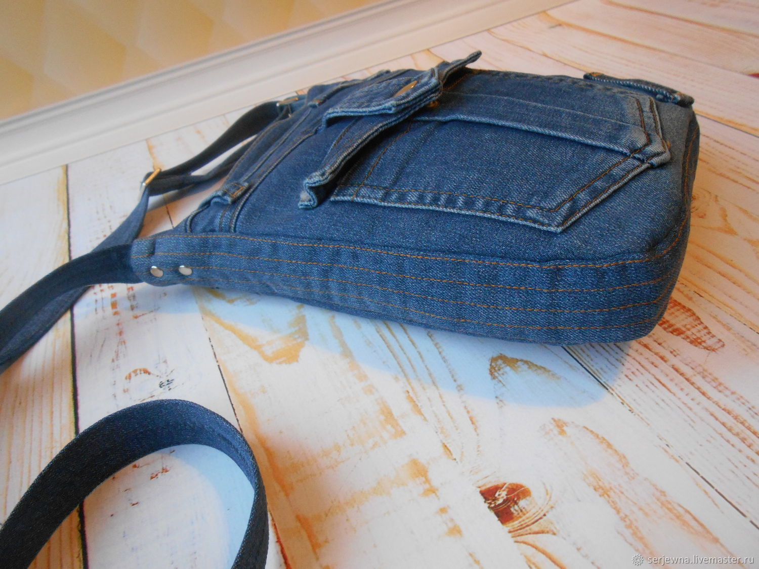 сумка из джинсов фото выкройками