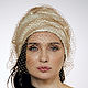 Evening turban hat hijab head wrap millinery with net and Pearls. Caps. TURBAN SVS. Online shopping on My Livemaster.  Фото №2