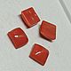 Заказать Коралл Sardegna /Италия – Кабошон квадрат - 6х6 мм. ТАНАГРА gemstones (винтаж). Ярмарка Мастеров. . Кабошоны Фото №3