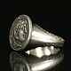 Мужское кольцо с монетой из серебра. Перстень мужской серебро, Кольца, Москва,  Фото №1