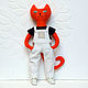 Big red cat with a set of clothes. Stuffed Toys. Little Twins by Yana Vertoprakhova. My Livemaster. Фото №6