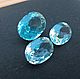Аквамарины пара 3.23 ct "Горная река". Комплекты свадебных украшений. Сертифицированные камни (Татьяна). Ярмарка Мастеров.  Фото №4