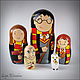 Матрешка 5-местная Гарри Поттер / Harry Potter, Прикольные подарки, Краснодар,  Фото №1