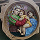 in explanation: Madonna with Child and little John the Baptist. Panels. margenlu. Online shopping on My Livemaster.  Фото №2