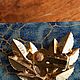 Clips 'Leaves', Australia. Vintage earrings. Dutch West - Indian Company. My Livemaster. Фото №5